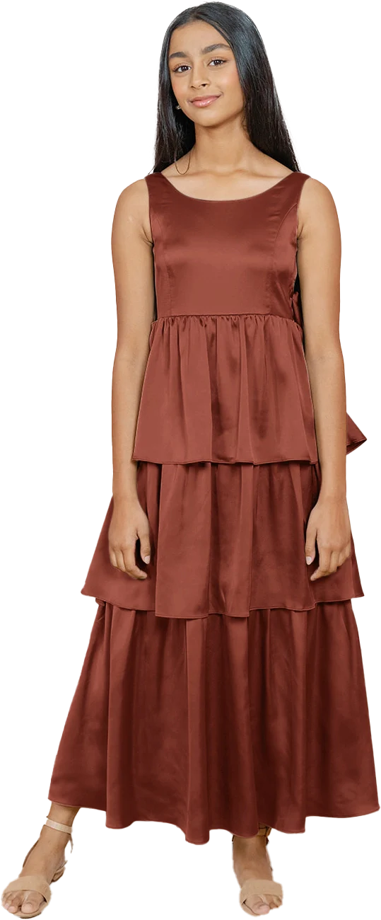 Juniors Georgia Satin Dress | Made To Order - Image 61