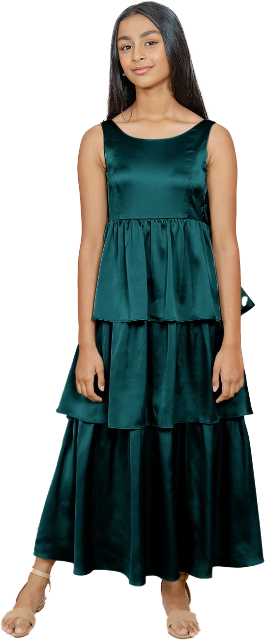 Juniors Georgia Satin Dress | Made To Order - Image 62
