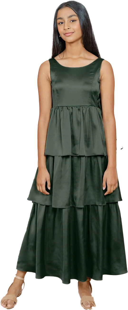 Juniors Georgia Satin Dress | Made To Order - Image 64