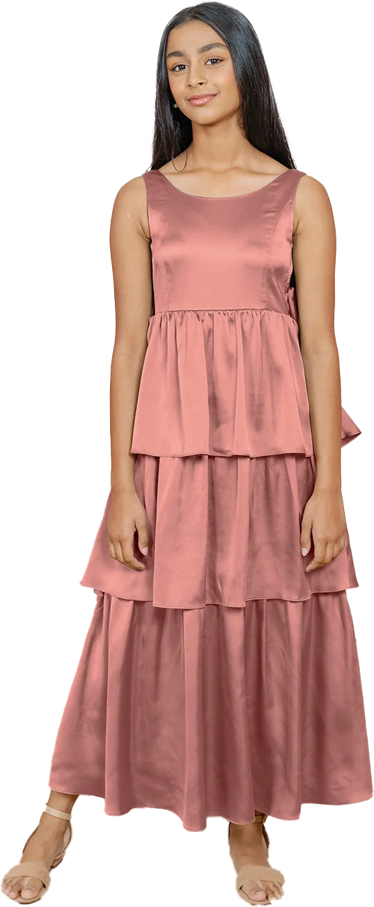 Juniors Georgia Satin Dress | Made To Order - Image 65