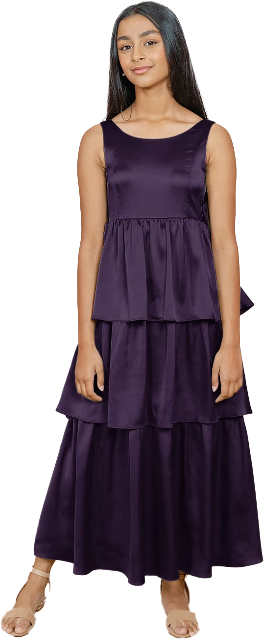 Juniors Georgia Satin Dress | Made To Order - Image 67