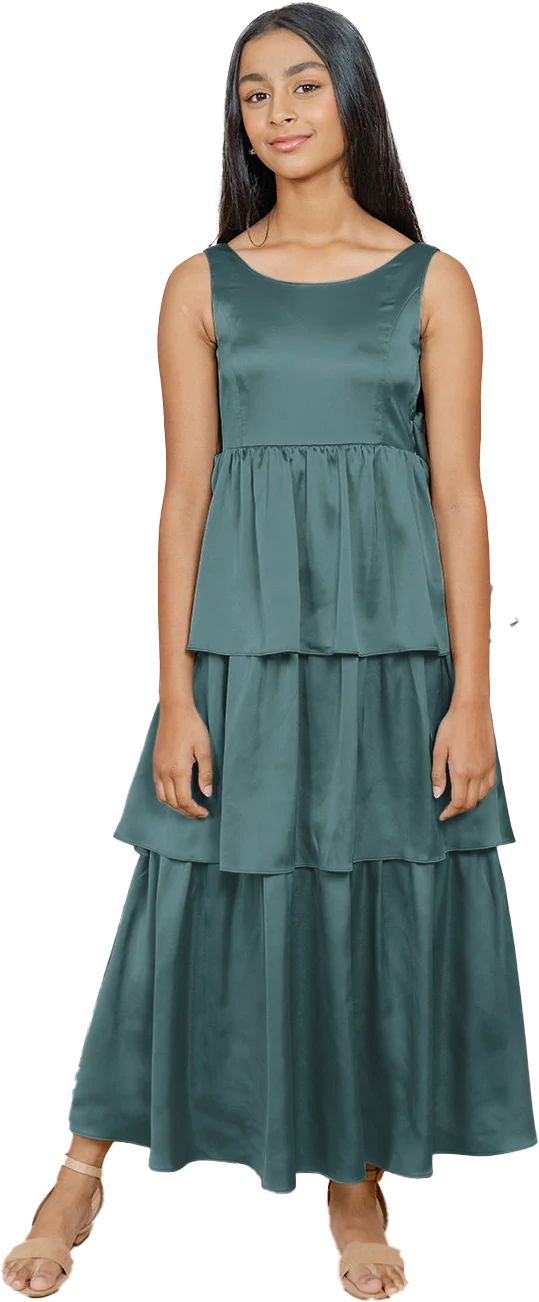 Juniors Georgia Satin Dress | Made To Order - Image 69