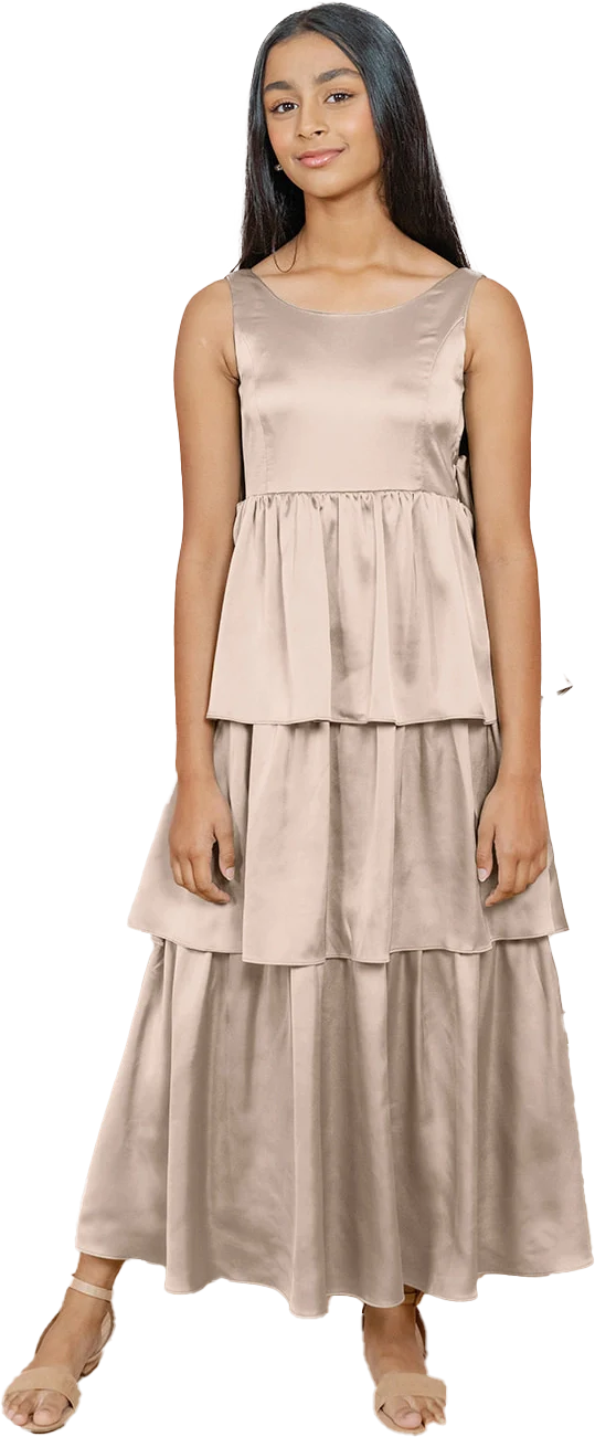 Juniors Georgia Satin Dress | Made To Order - Image 72