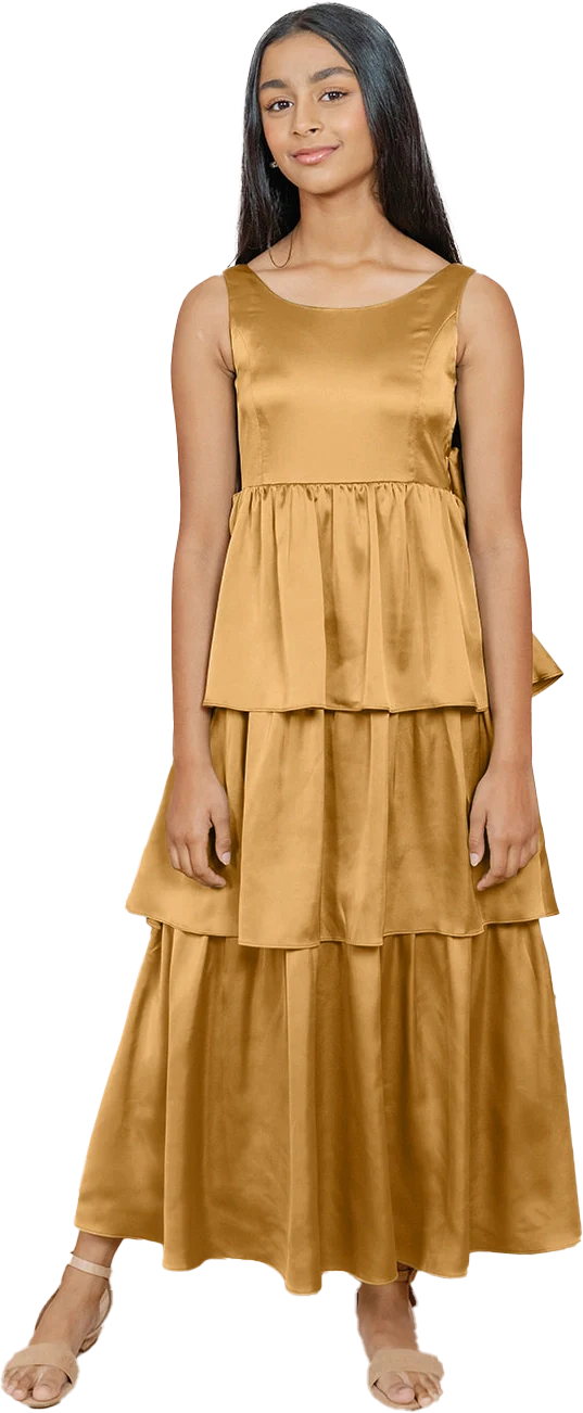 Juniors Georgia Satin Dress | Made To Order - Image 73