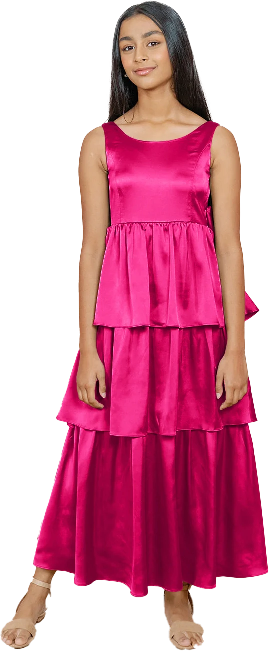 Juniors Georgia Satin Dress | Made To Order - Image 75