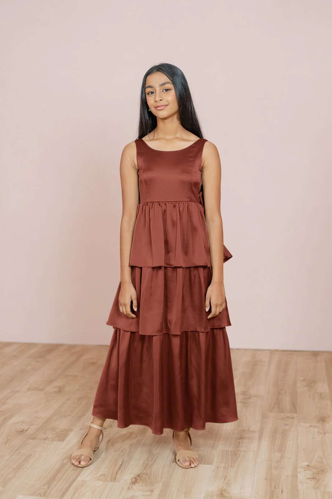 Juniors Georgia Satin Dress | Made To Order - Image 8