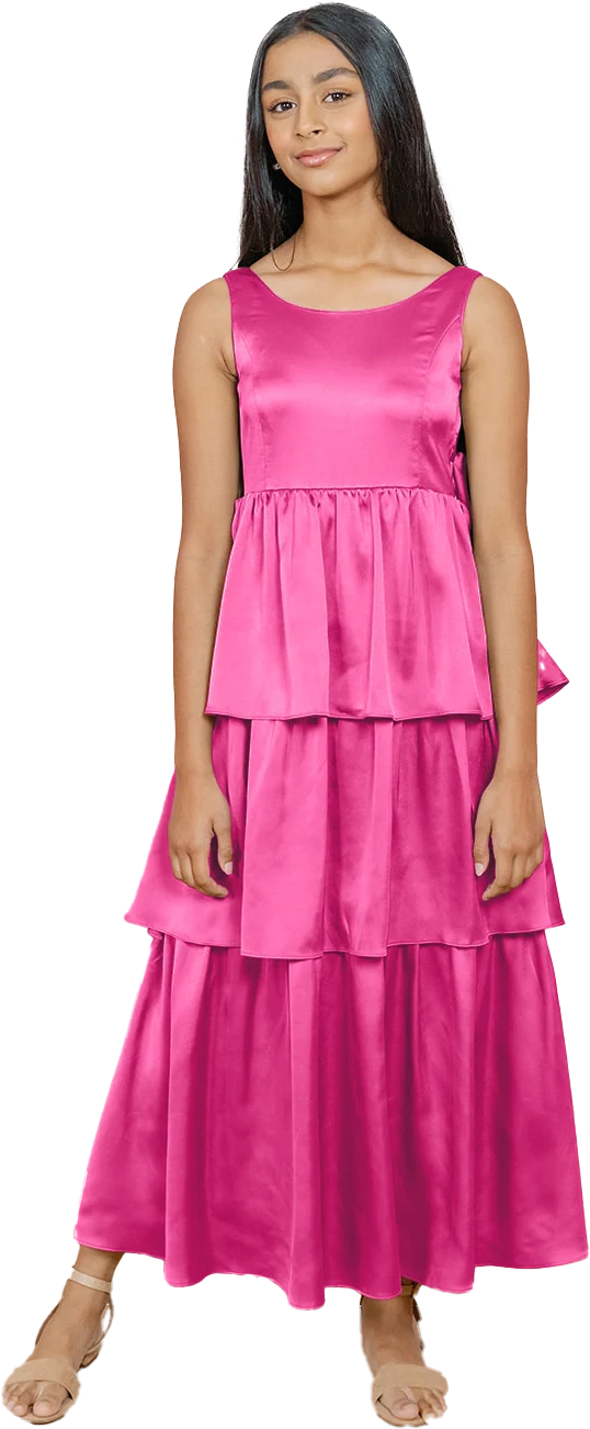 Juniors Georgia Satin Dress | Made To Order - Image 81