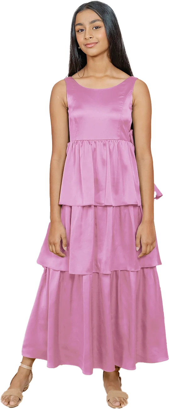 Juniors Georgia Satin Dress | Made To Order - Image 82