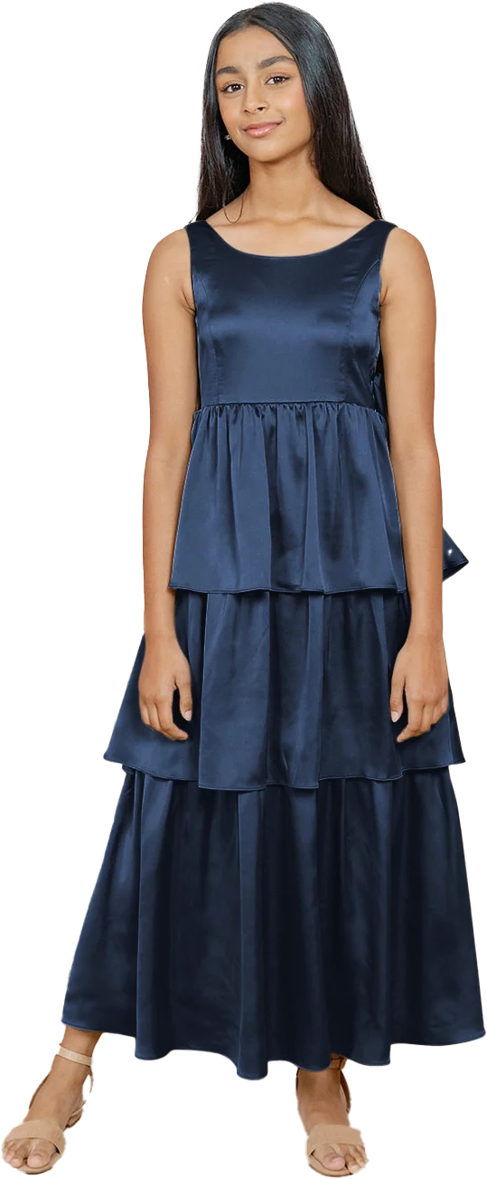 Juniors Georgia Satin Dress | Made To Order - Image 84