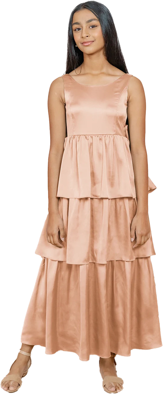 Juniors Georgia Satin Dress | Made To Order - Image 86