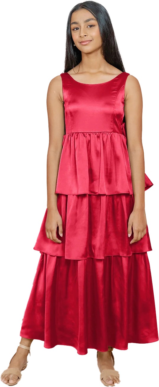Juniors Georgia Satin Dress | Made To Order - Image 89