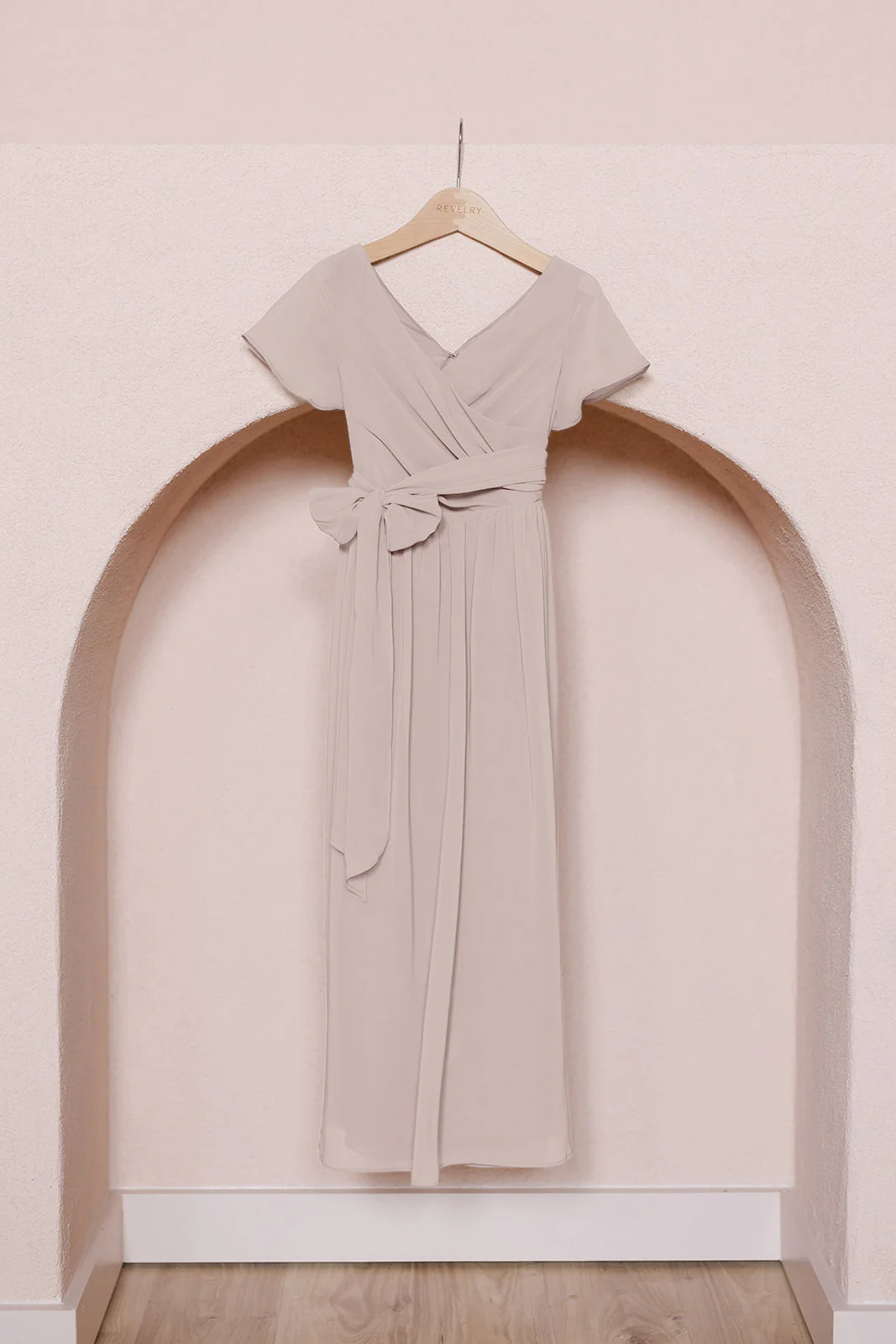Juniors Harper Chiffon Faux Wrap Dress | Made To Order - Image 13