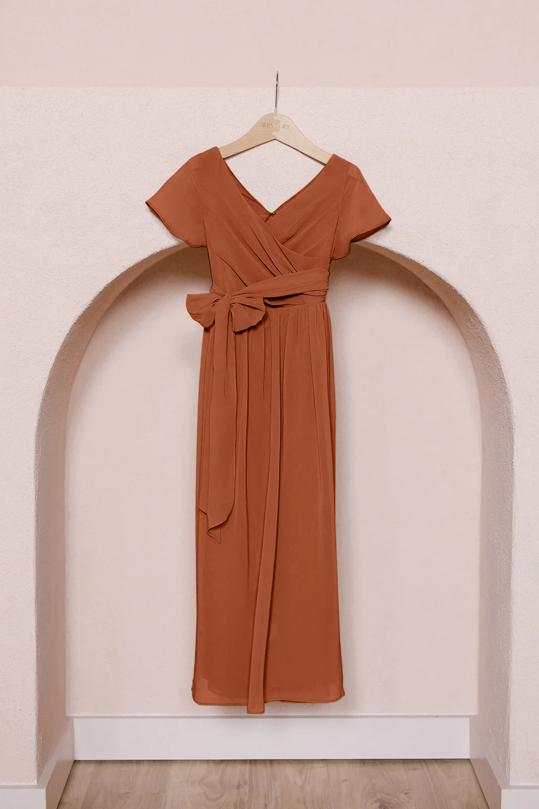 Juniors Harper Chiffon Faux Wrap Dress | Made To Order - Image 17