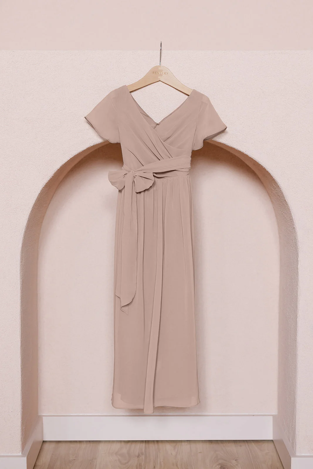 Juniors Harper Chiffon Faux Wrap Dress | Made To Order - Image 20