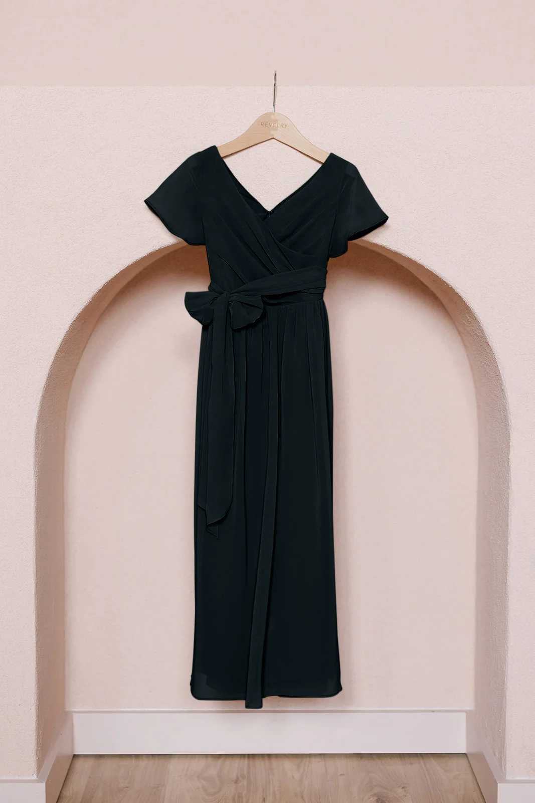 Juniors Harper Chiffon Faux Wrap Dress | Made To Order - Image 33