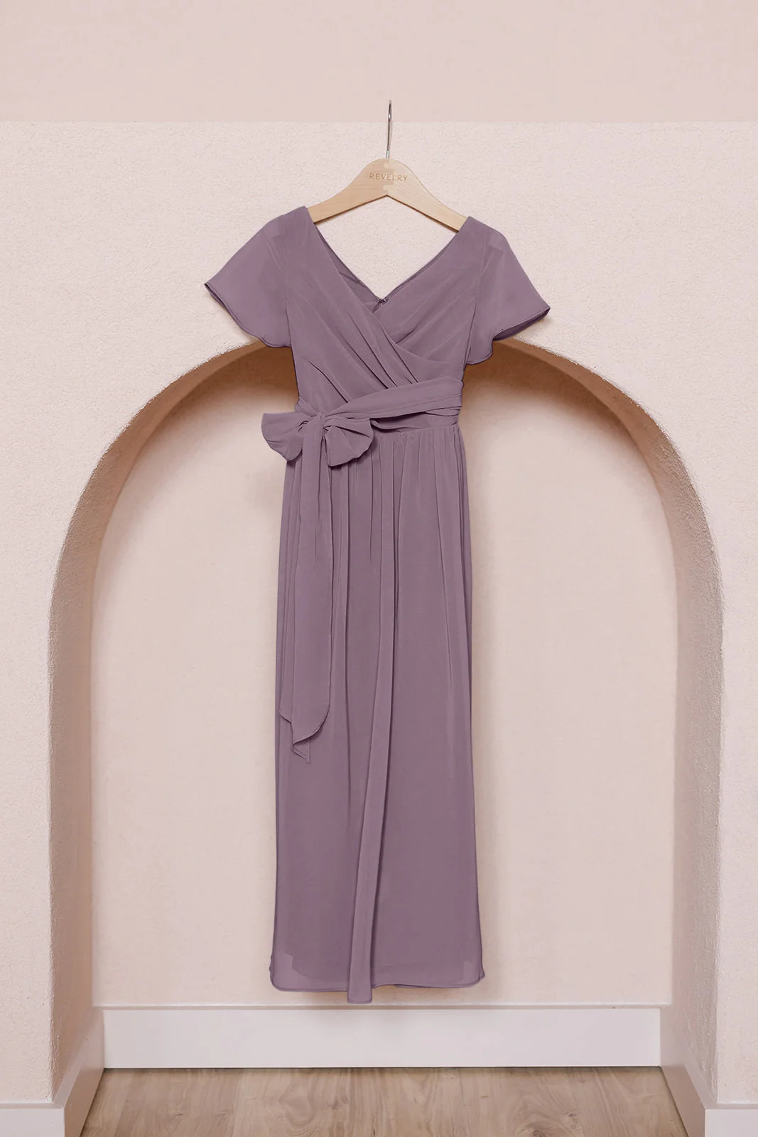 Juniors Harper Chiffon Faux Wrap Dress | Made To Order - Image 42
