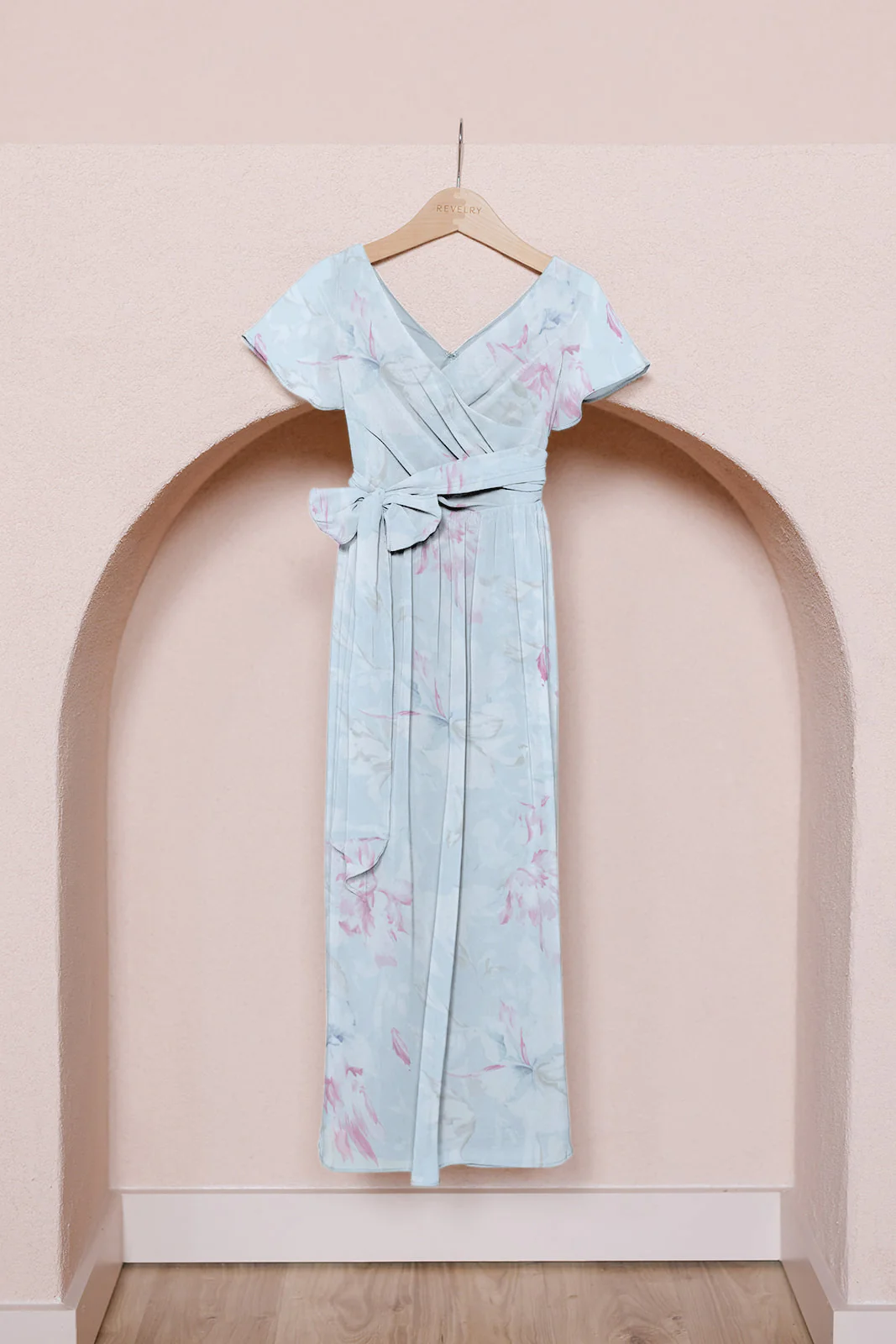 Juniors Harper Chiffon Faux Wrap Dress | Made To Order - Image 59