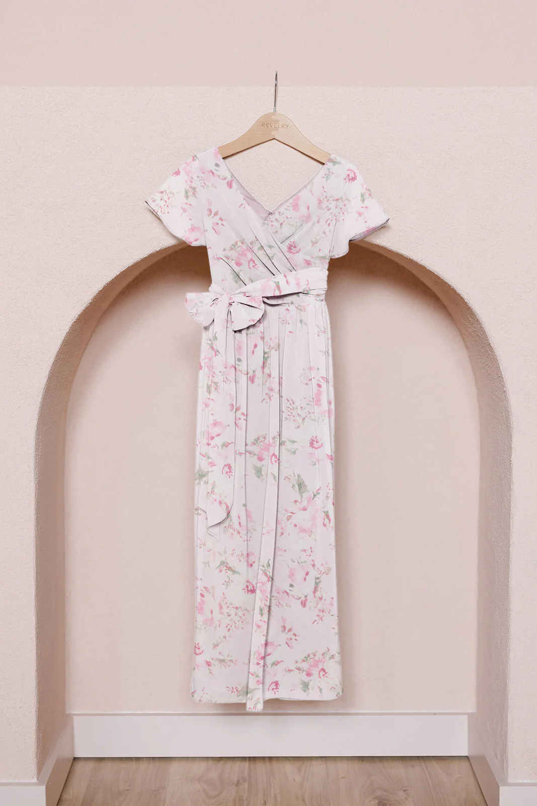 Juniors Harper Chiffon Faux Wrap Dress | Made To Order - Image 60