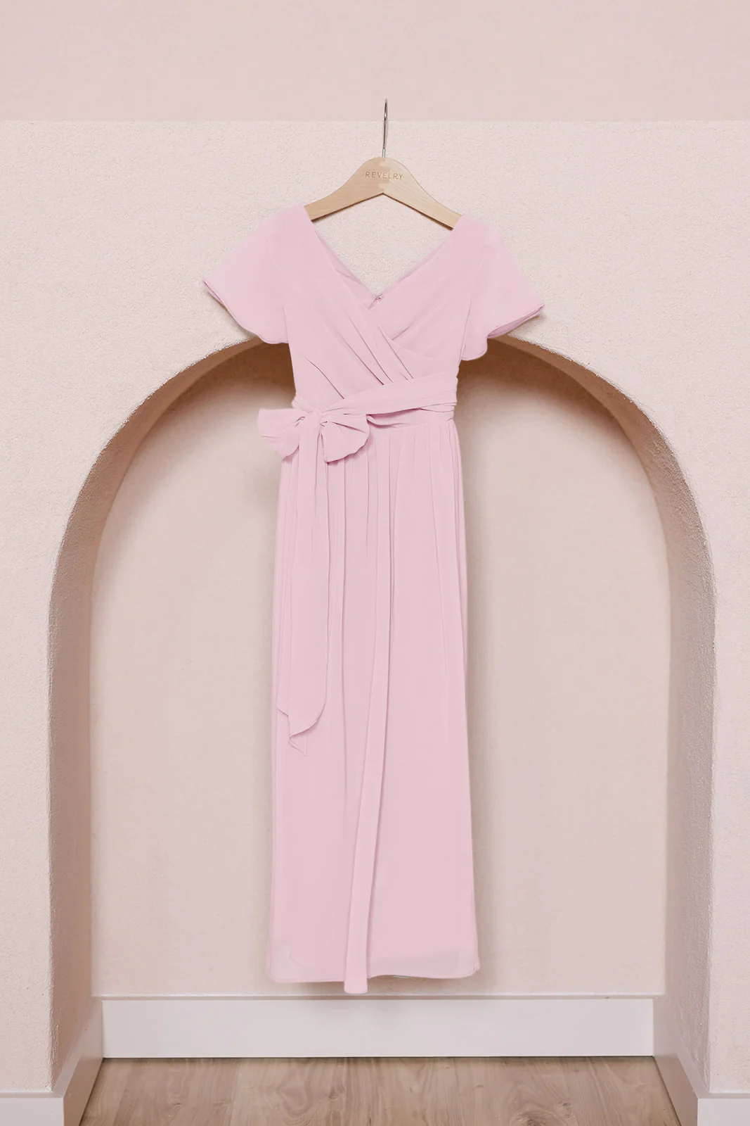 Juniors Harper Chiffon Faux Wrap Dress | Made To Order - Image 61