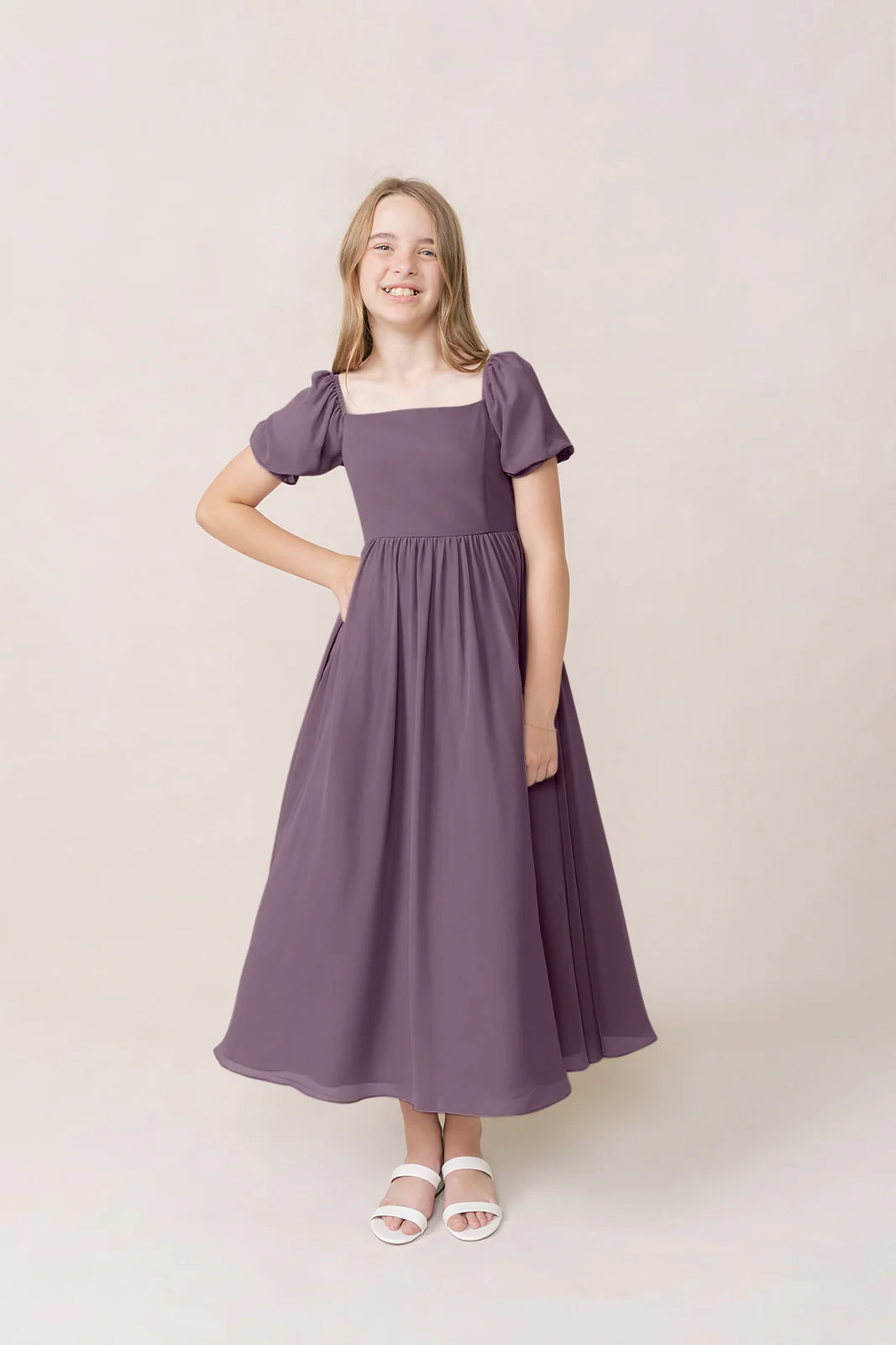 Juniors Maeve Chiffon Dress | Made To Order - Image 34