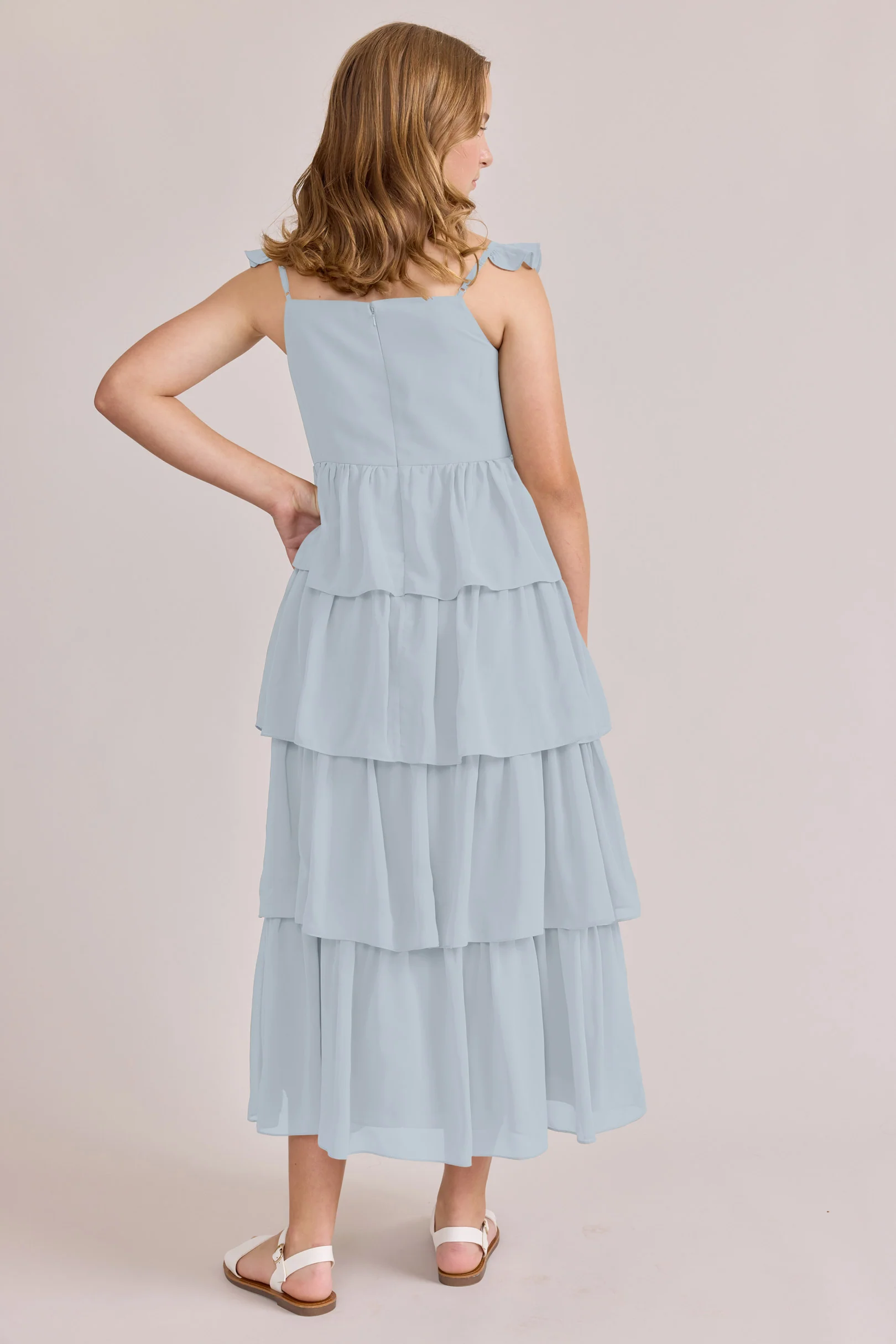 Juniors Poppy Chiffon Dress | Made To Order - Image 11