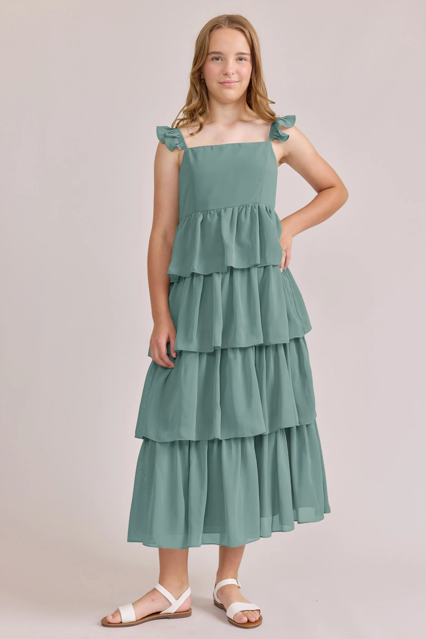 Juniors Poppy Chiffon Dress | Made To Order - Image 22