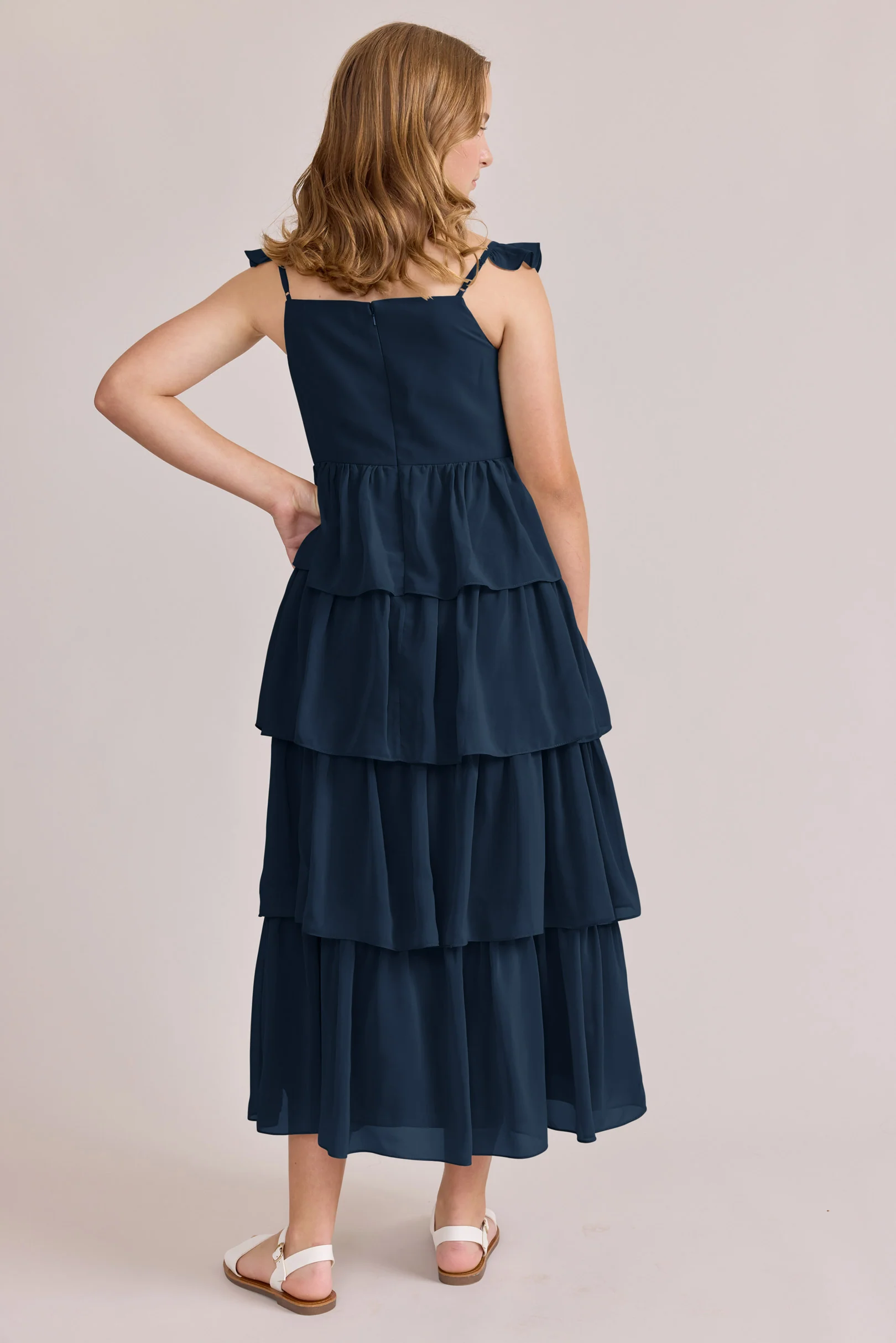 Juniors Poppy Chiffon Dress | Made To Order - Image 25