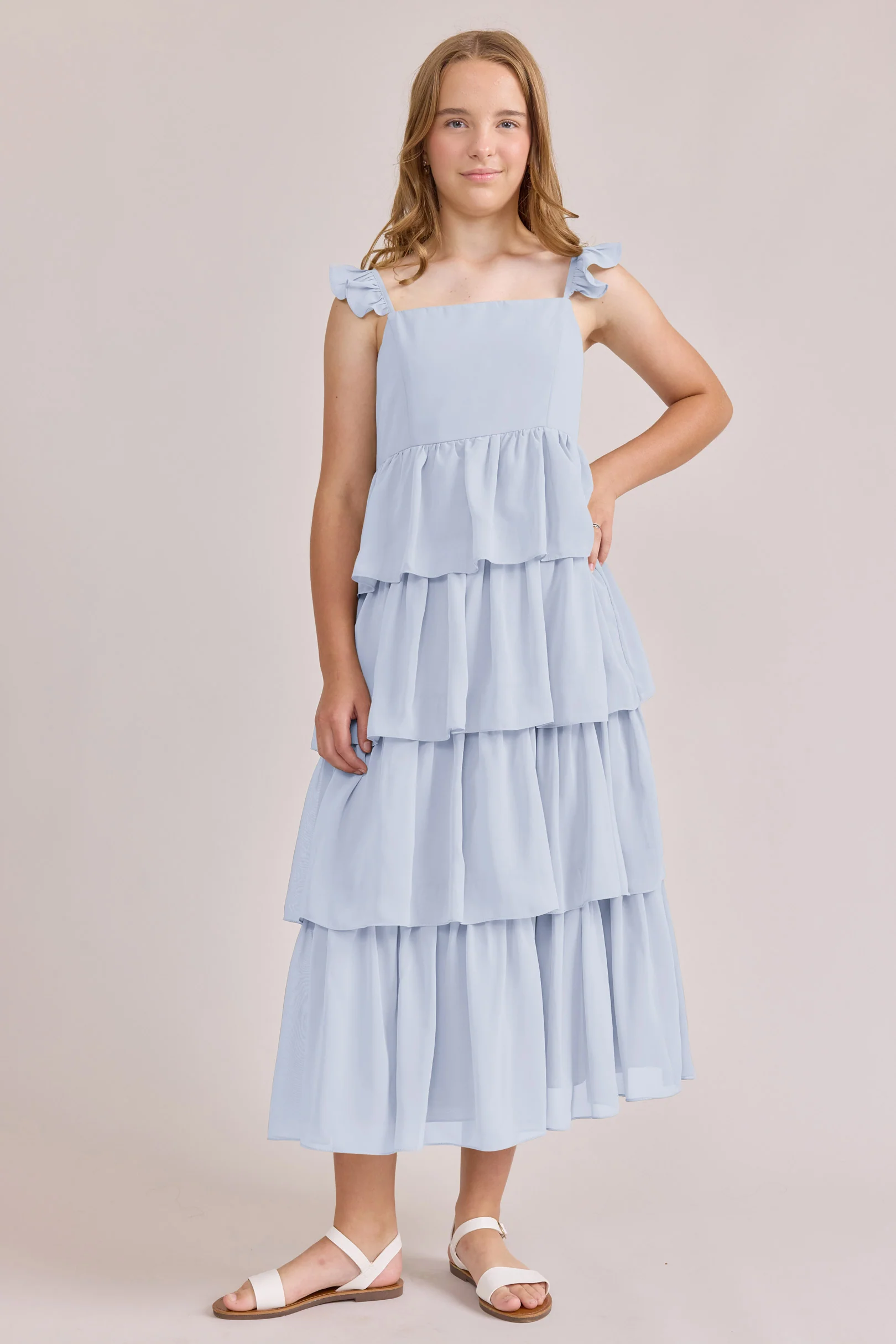 Juniors Poppy Chiffon Dress | Made To Order - Image 26