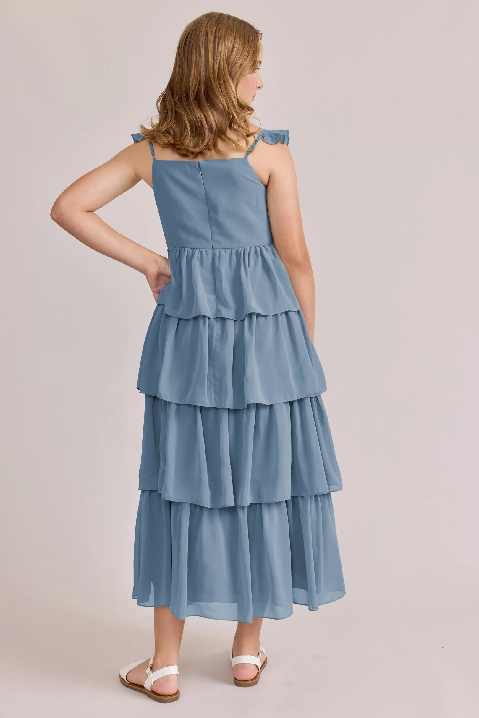 Juniors Poppy Chiffon Dress | Made To Order - Image 47