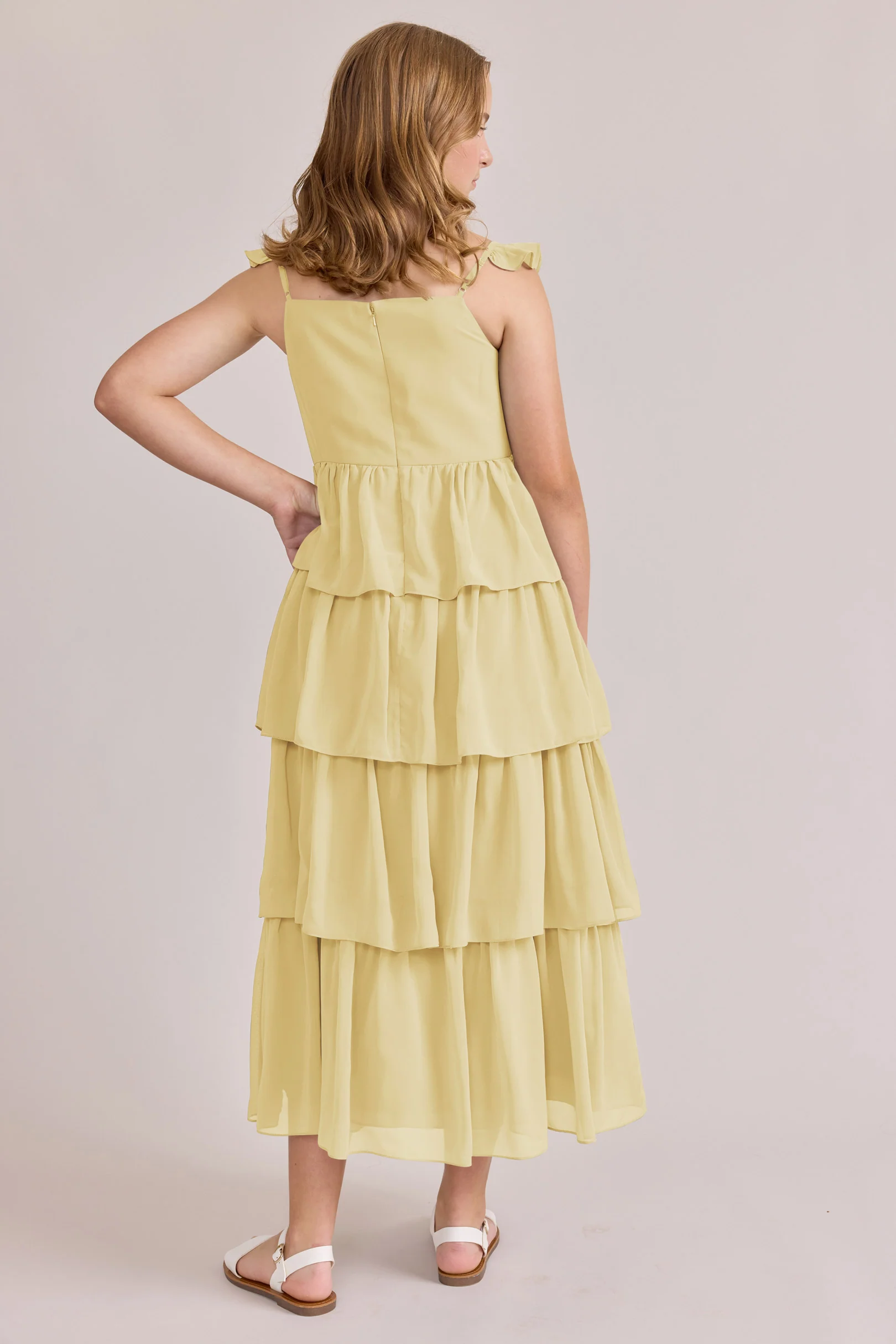 Juniors Poppy Chiffon Dress | Made To Order - Image 5