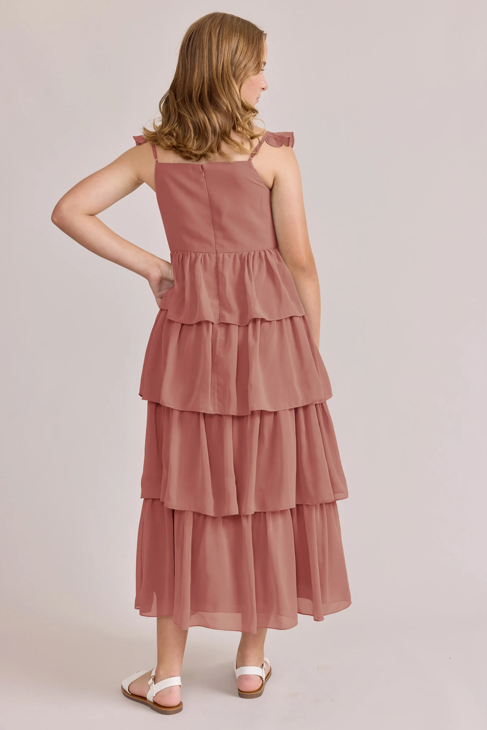 Juniors Poppy Chiffon Dress | Made To Order - Image 57