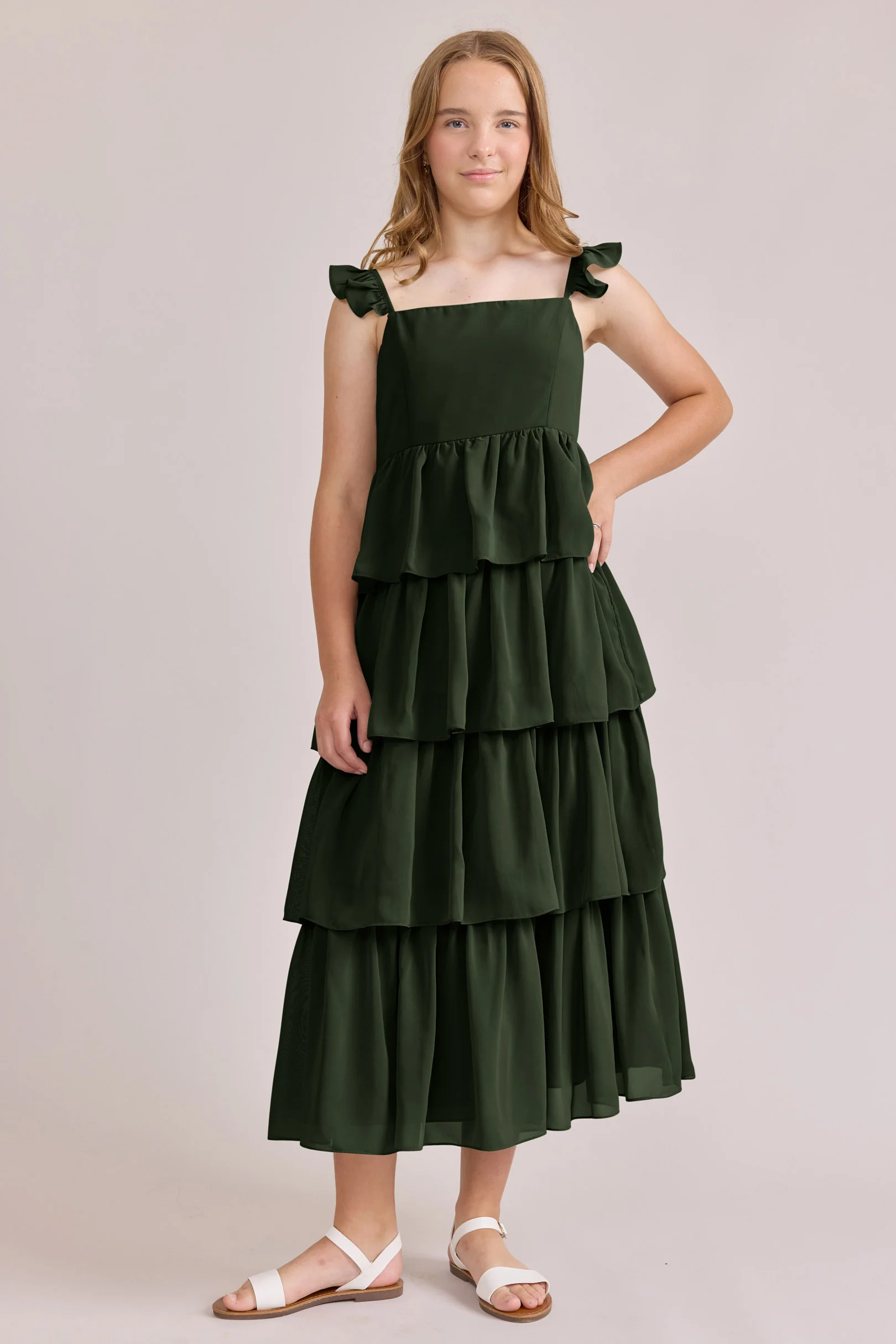 Juniors Poppy Chiffon Dress | Made To Order - Image 58