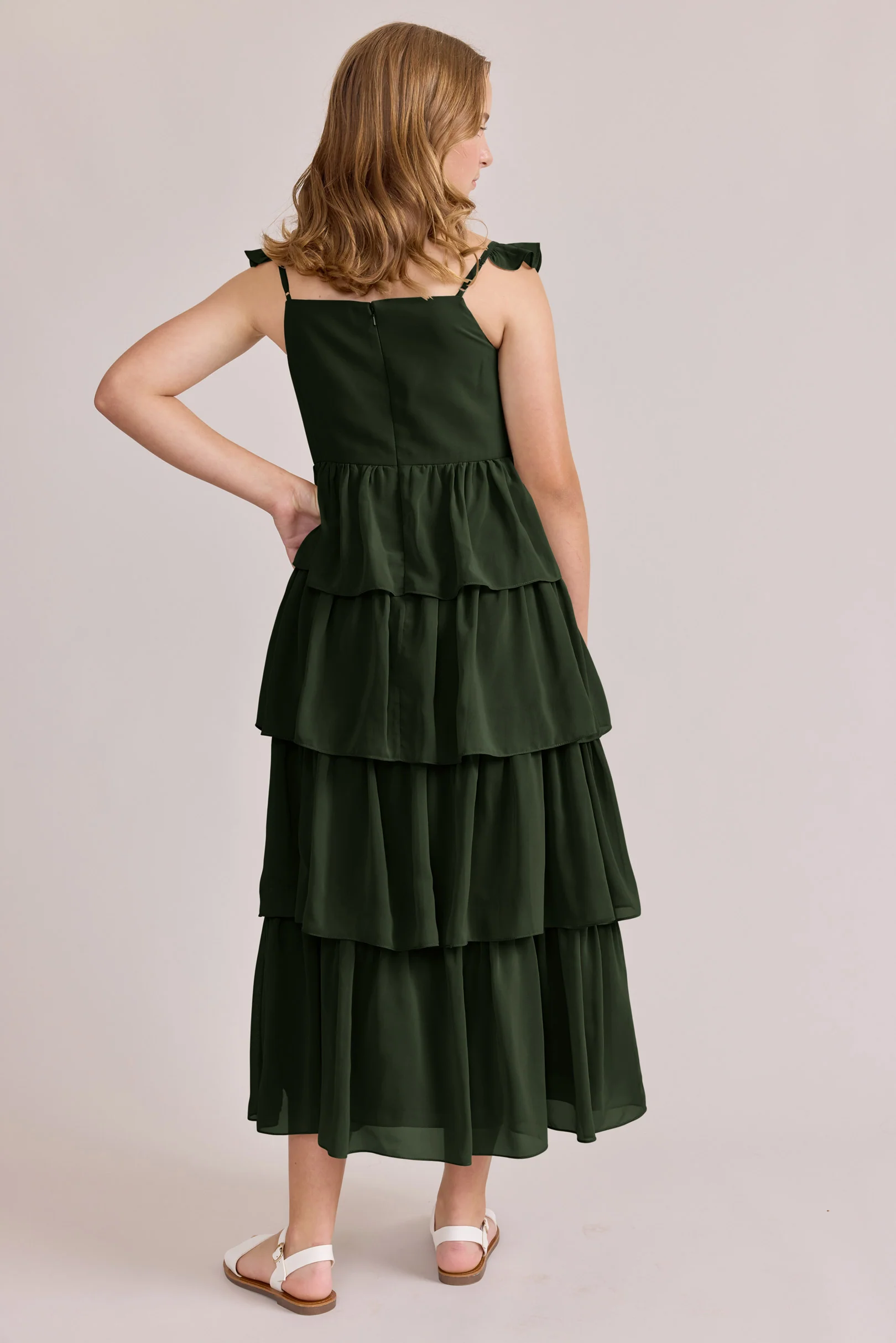 Juniors Poppy Chiffon Dress | Made To Order - Image 59