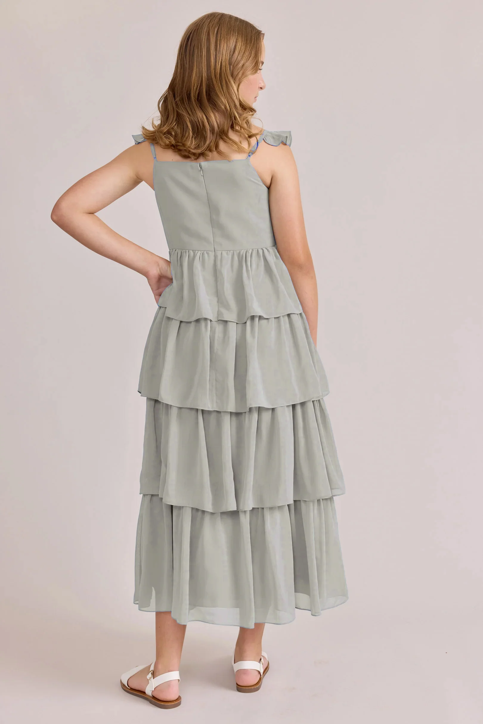 Juniors Poppy Chiffon Dress | Made To Order - Image 77