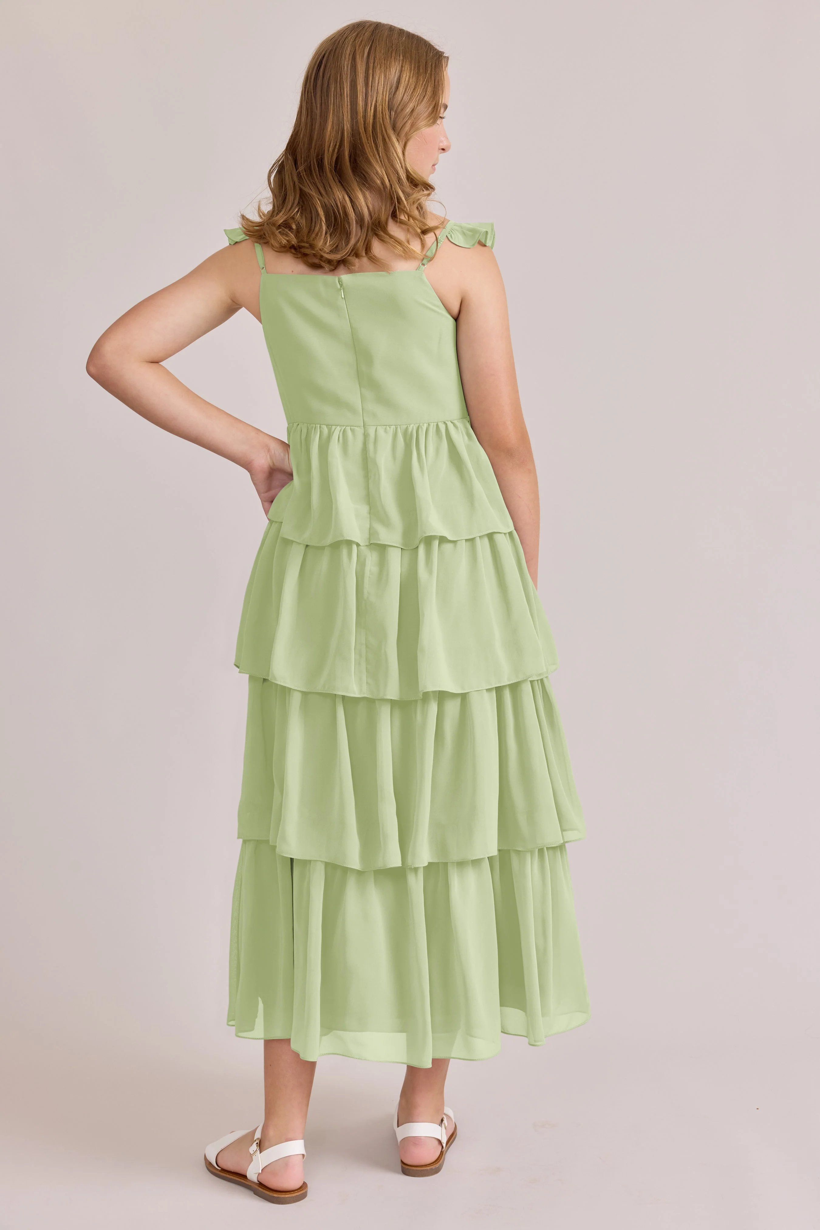 Juniors Poppy Chiffon Dress | Made To Order - Image 81