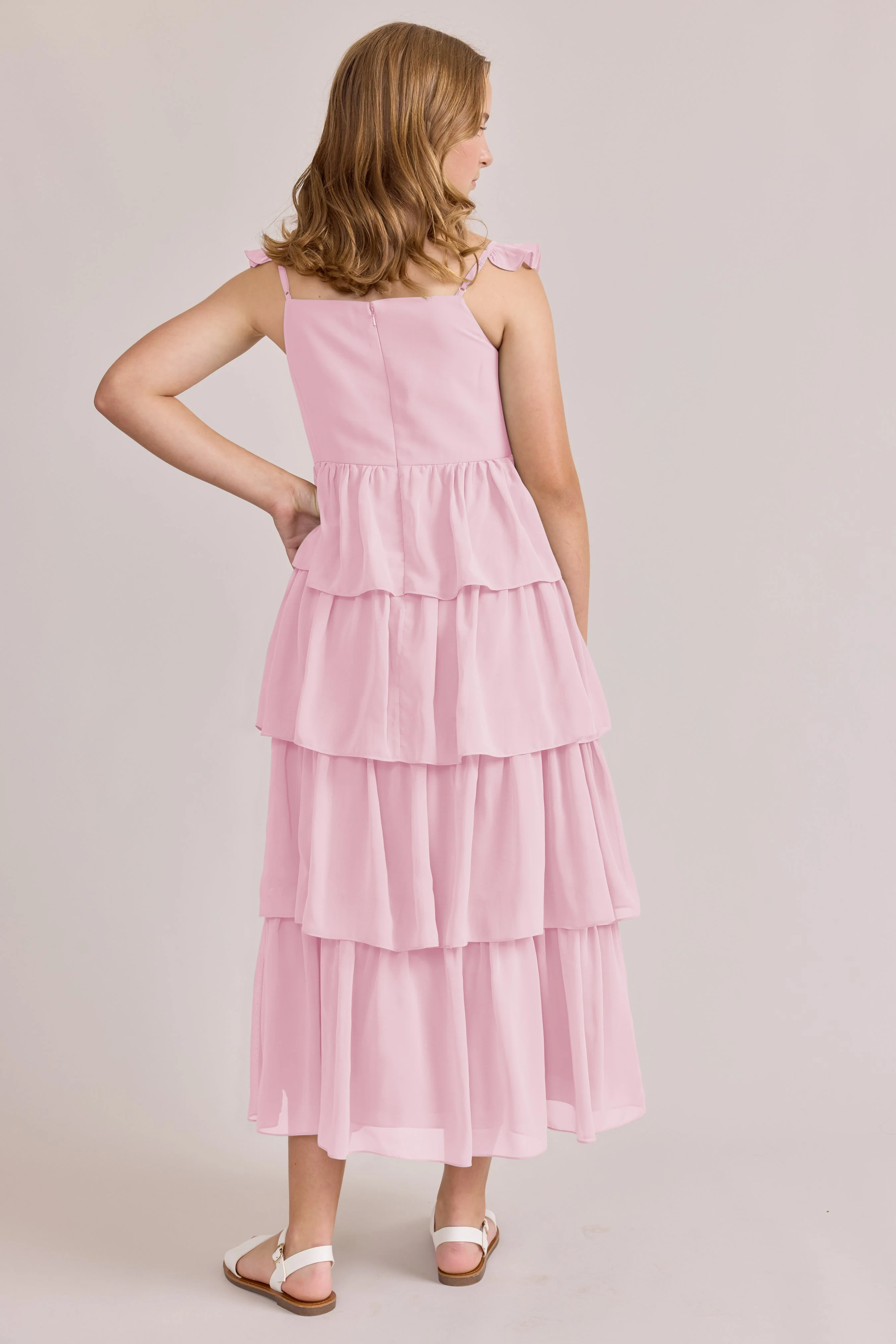 Juniors Poppy Chiffon Dress | Made To Order - Image 85