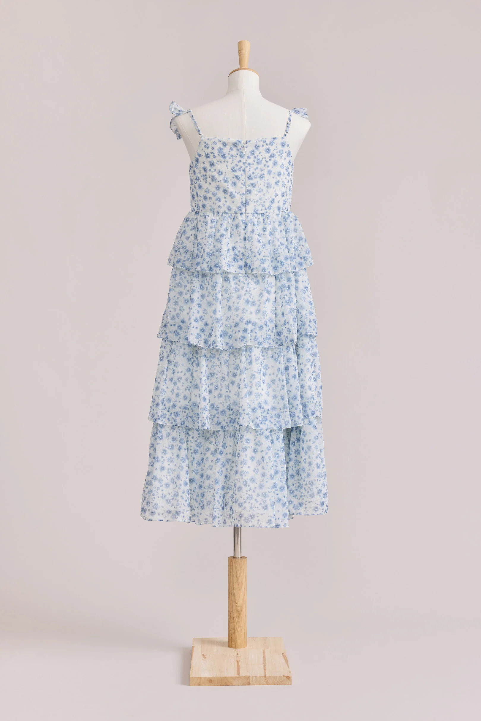 Juniors Poppy Chiffon Floral Print Dress | Made To Order - Image 34