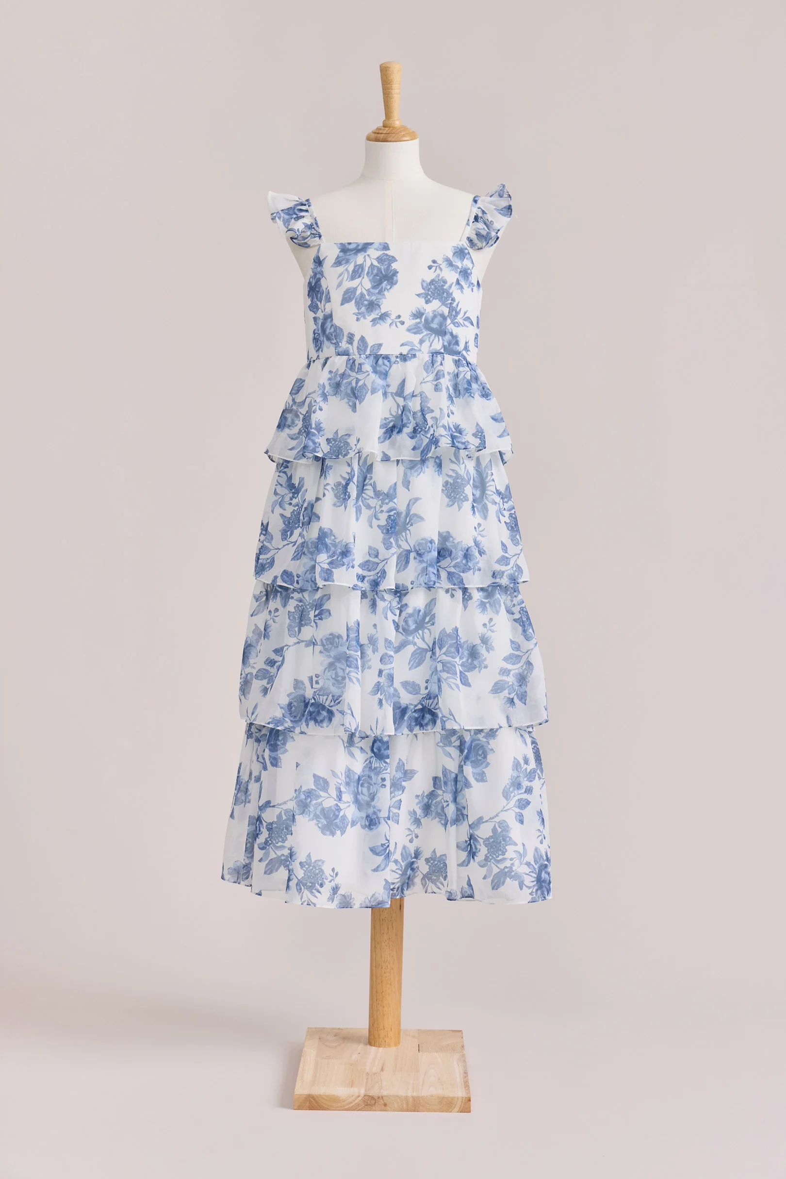 Juniors Poppy Chiffon Floral Print Dress | Made To Order - Image 40