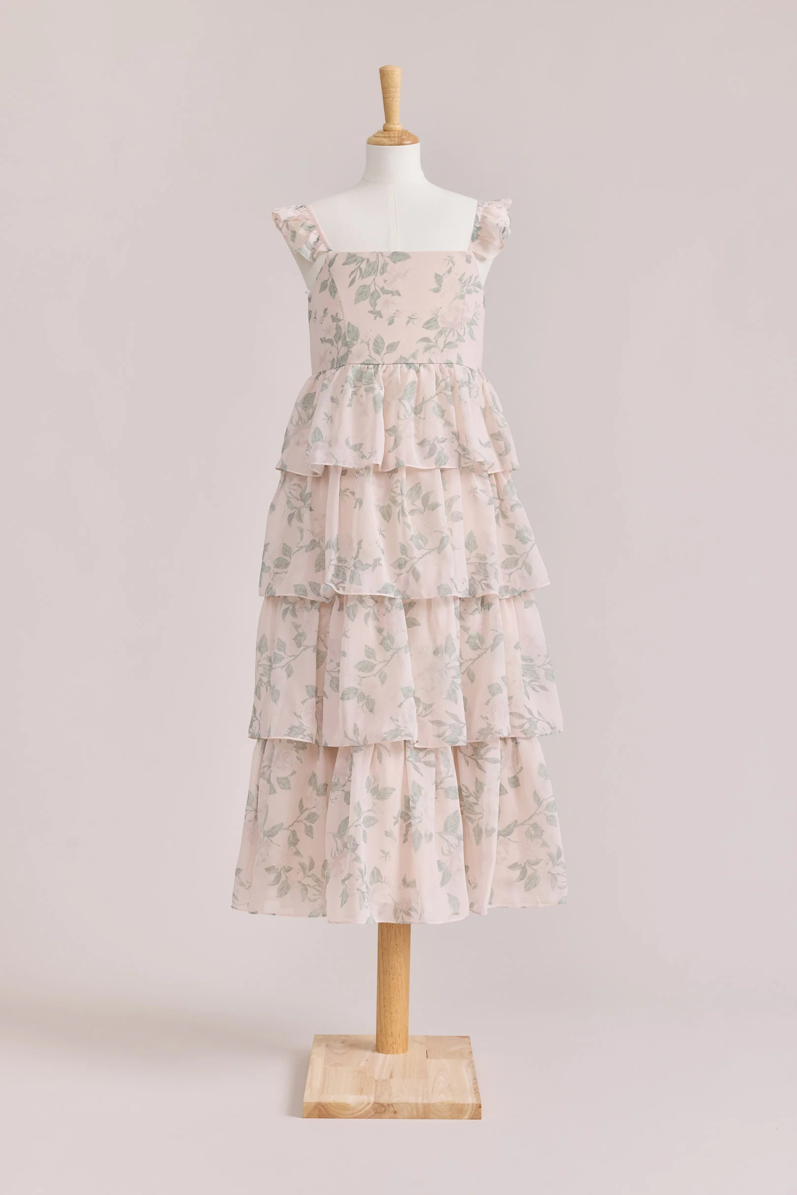 Juniors Poppy Chiffon Floral Print Dress | Made To Order - Image 42