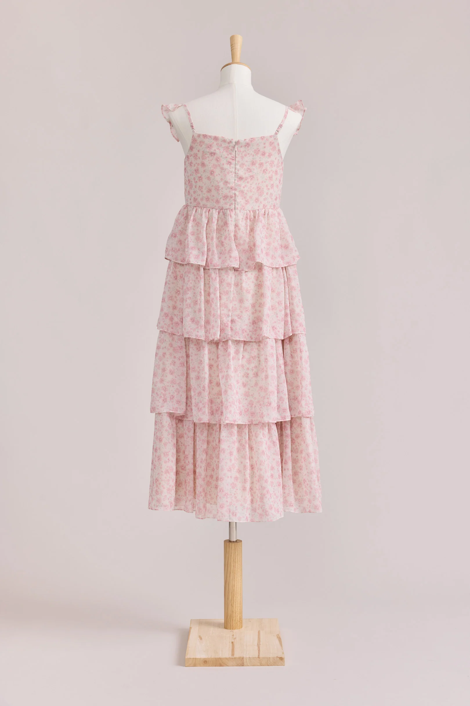 Juniors Poppy Chiffon Floral Print Dress | Made To Order - Image 43