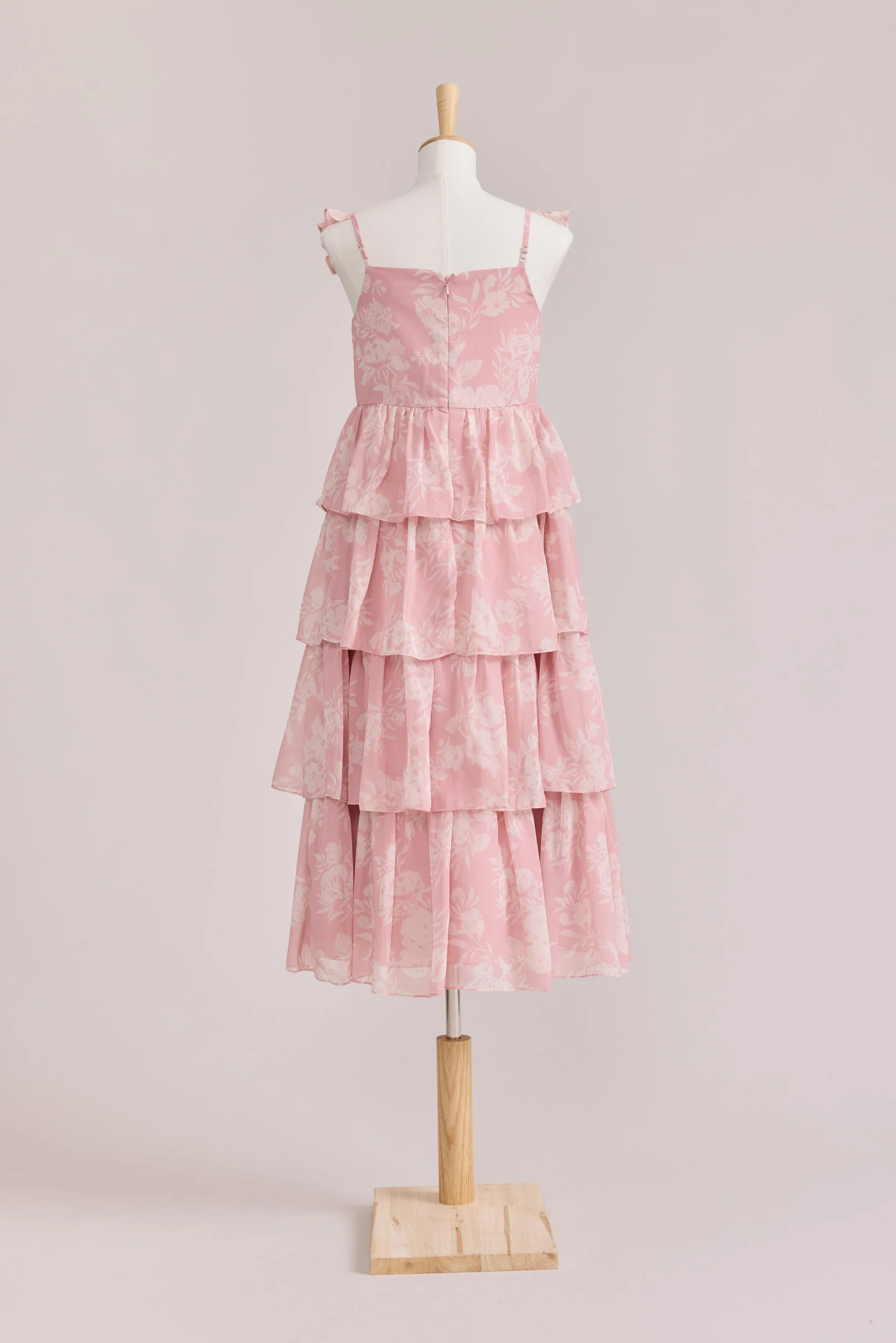 Juniors Poppy Chiffon Floral Print Dress | Made To Order - Image 47