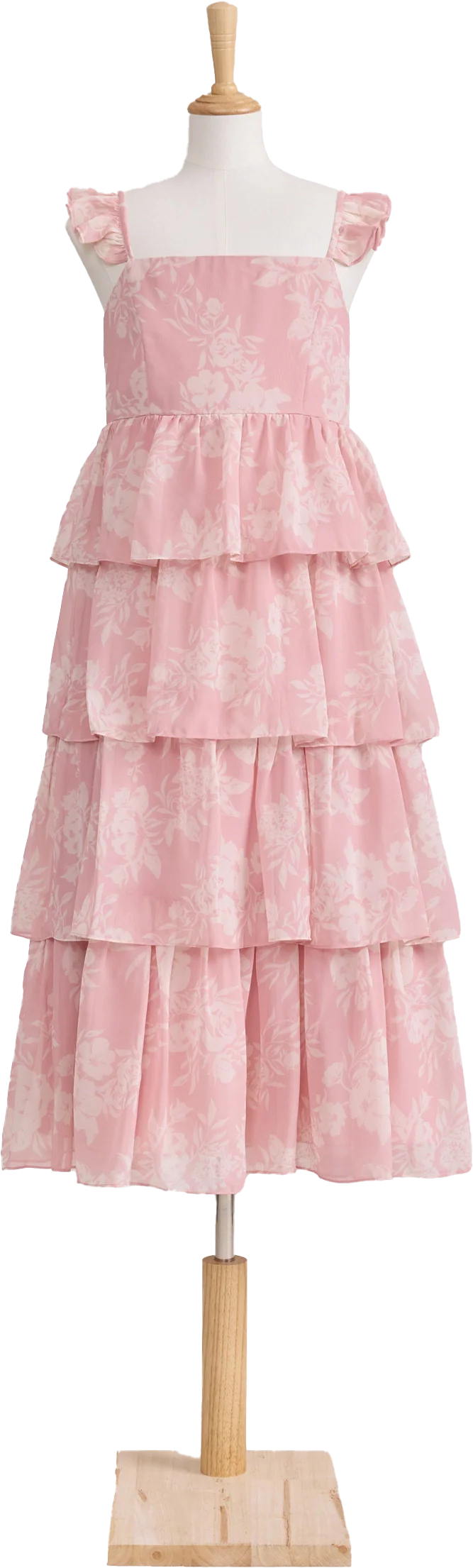 Juniors Poppy Chiffon Floral Print Dress | Made To Order - Image 52