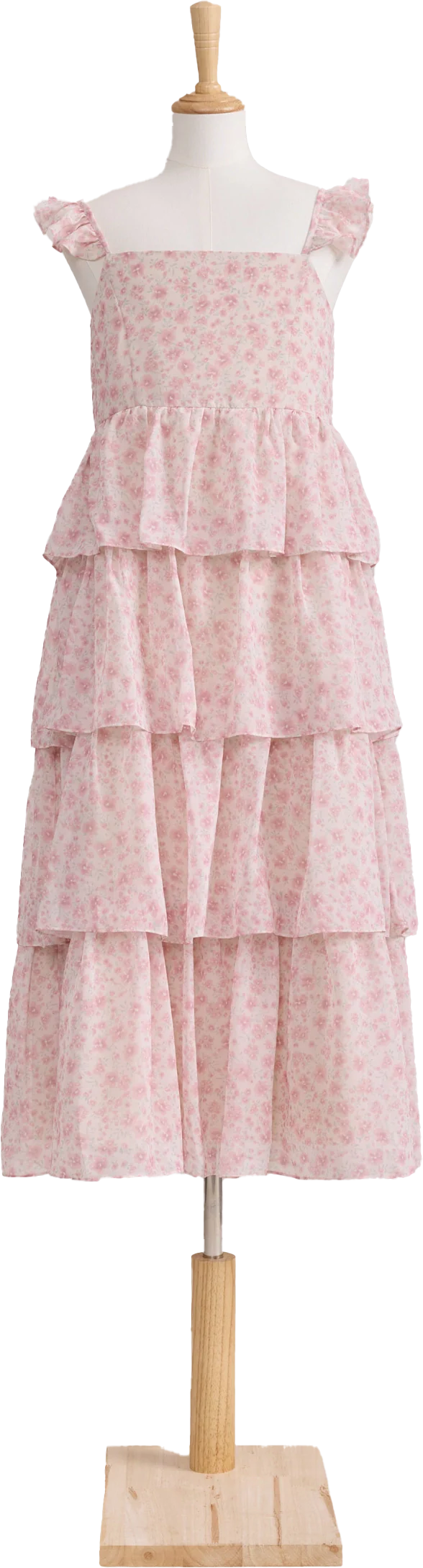 Juniors Poppy Chiffon Floral Print Dress | Made To Order - Image 54