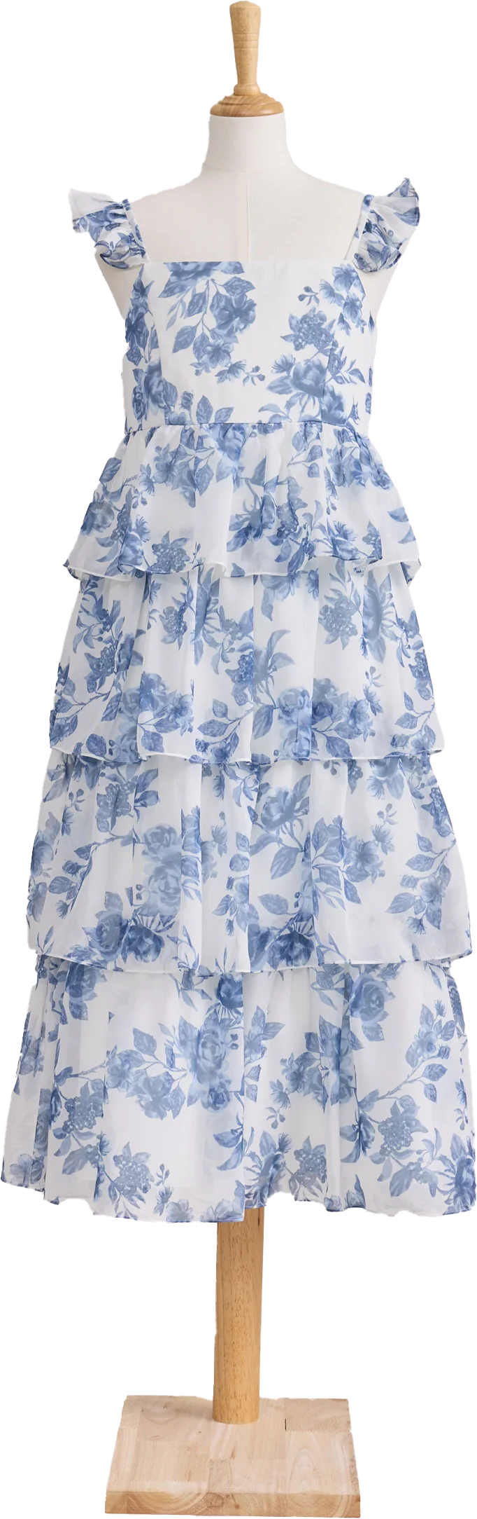 Juniors Poppy Chiffon Floral Print Dress | Made To Order - Image 56