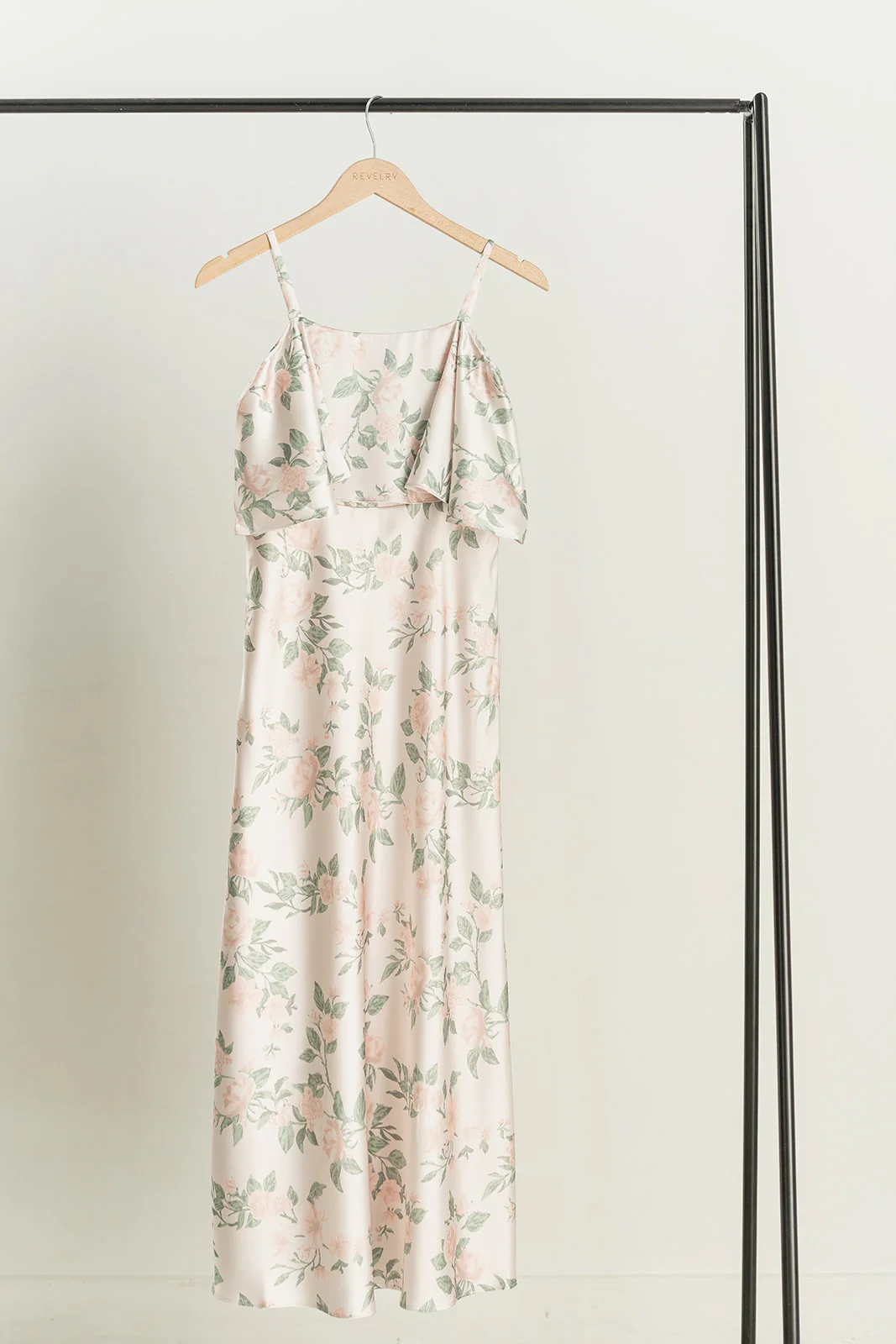 Juniors Riley Convertible Satin Floral Print Dress | Made To Order - Image 14