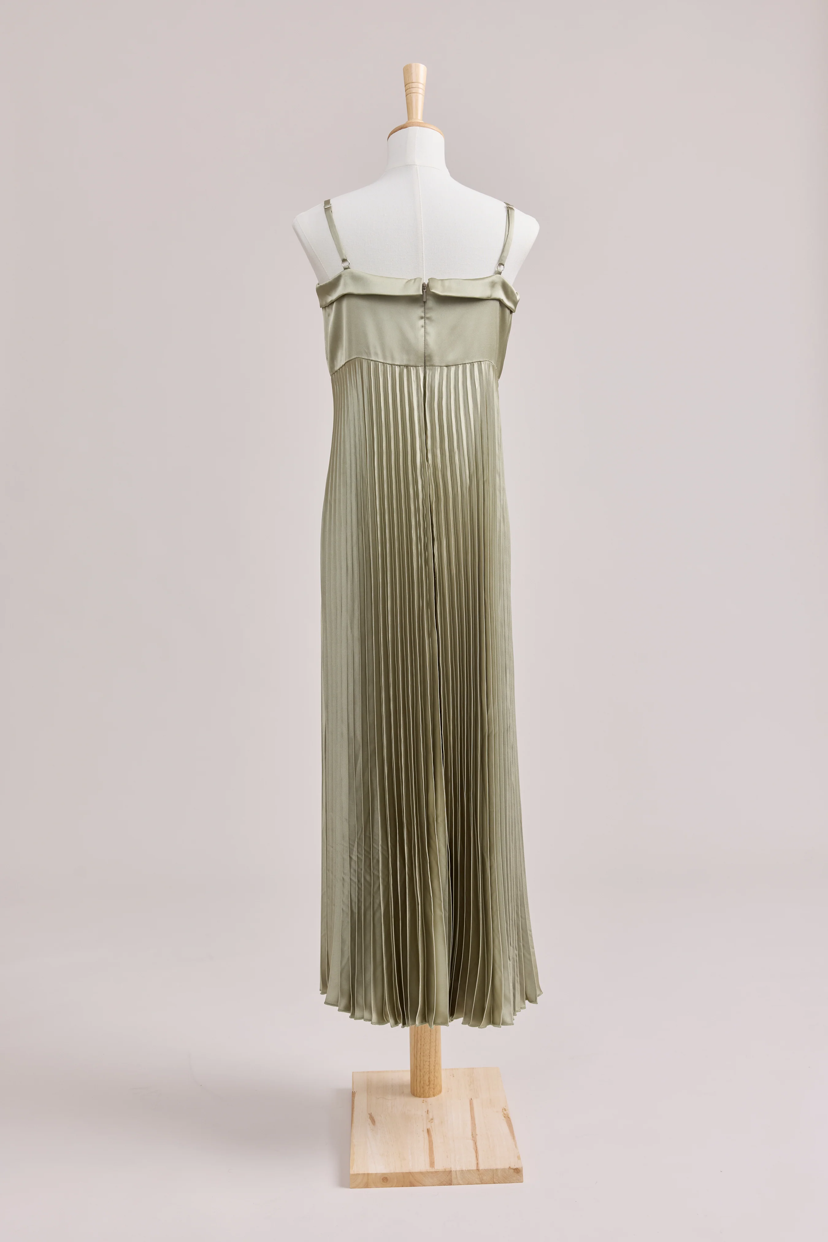 Juniors Saylor Satin Pleated Dress | Made To Order - Image 2
