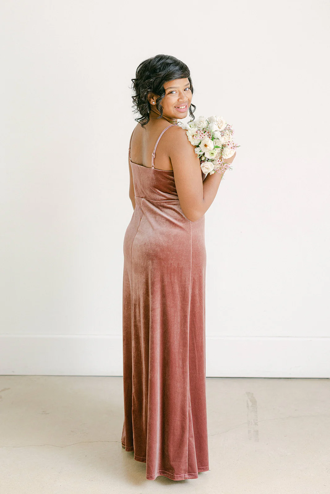 Juniors Skye Velvet Dress | Made To Order - Image 5