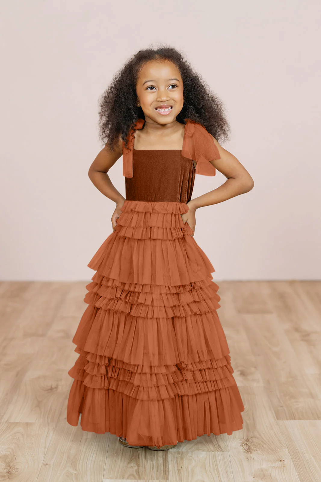 Juniors Tallulah Velvet + Tulle Dress | Made To Order - Image 10