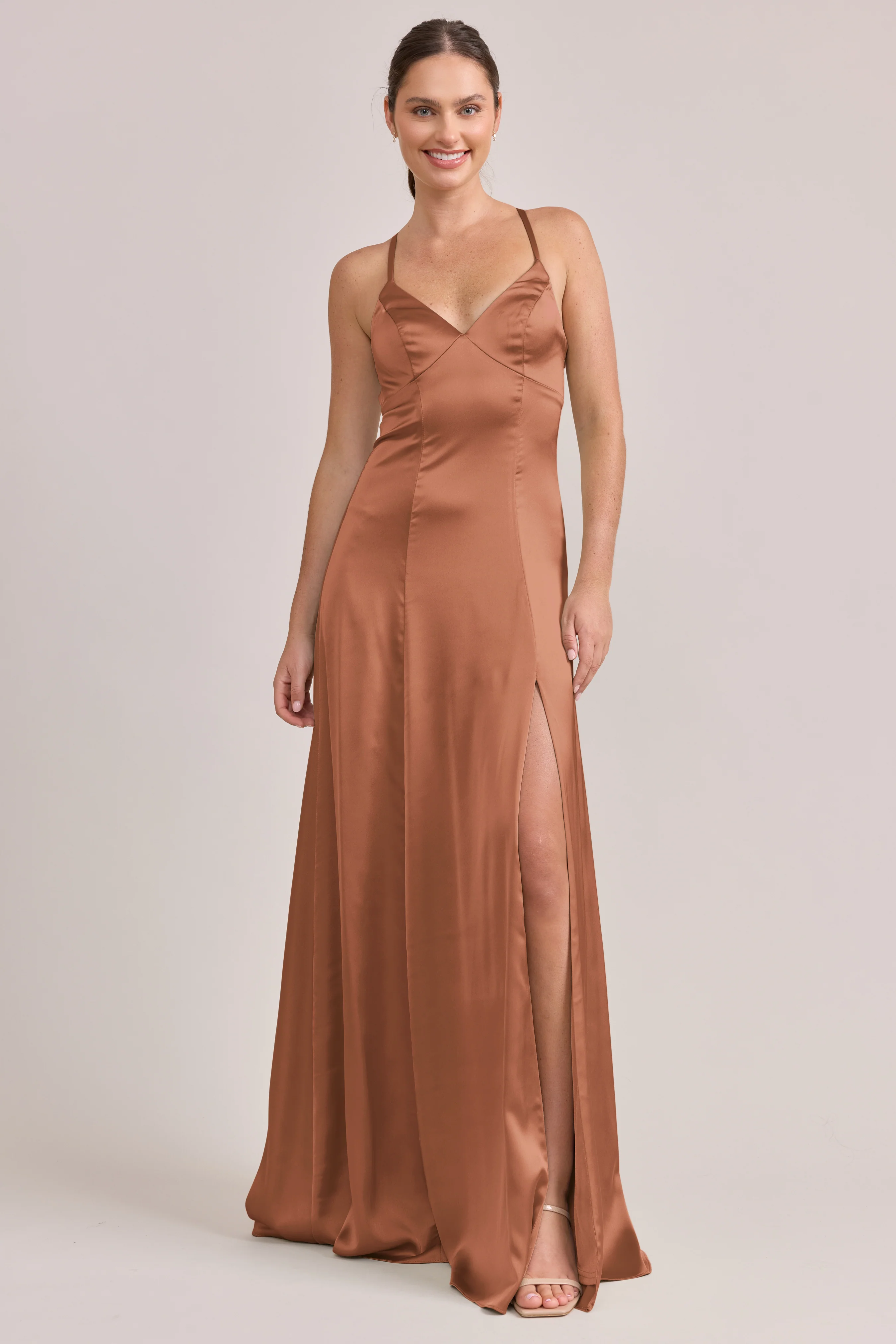 Karsyn Satin Dress | Made To Order - Image 30