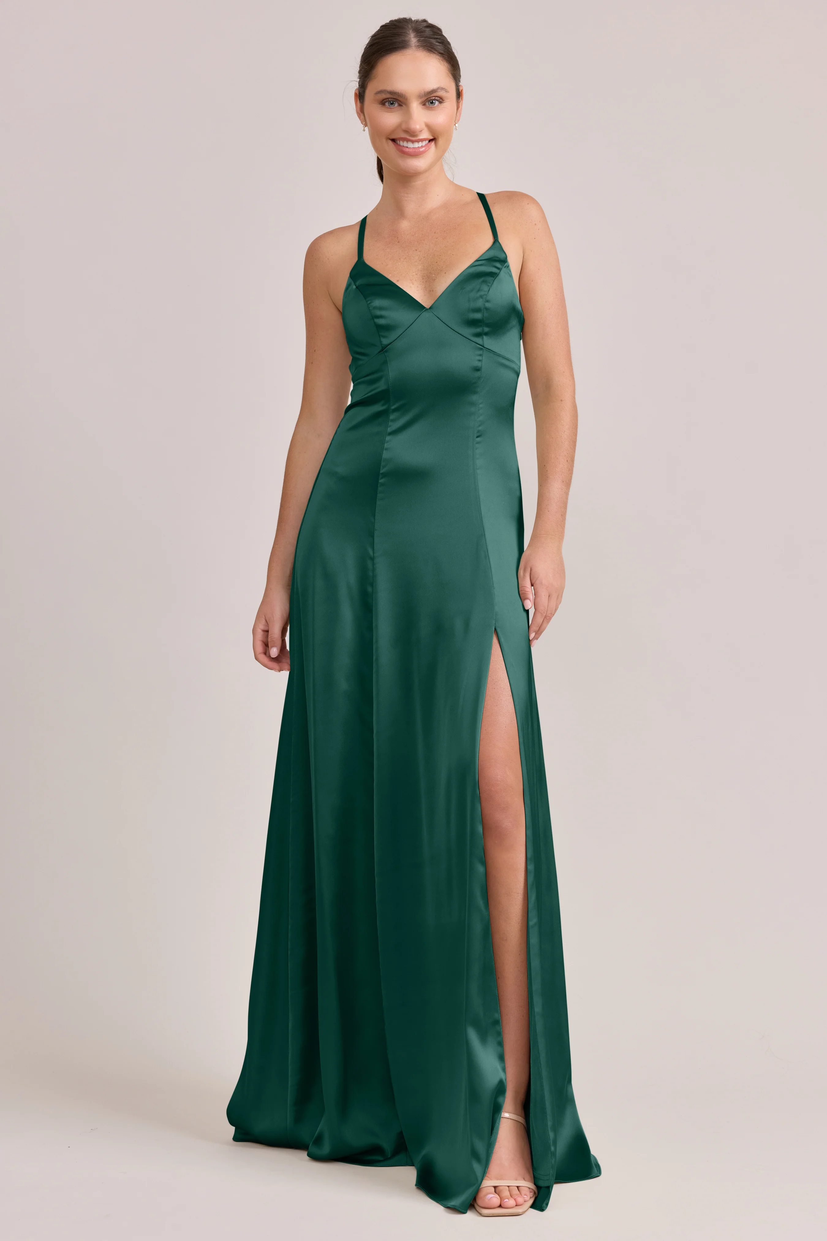 Karsyn Satin Dress | Made To Order - Image 46